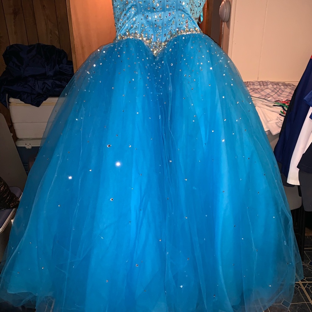 Blue sweet 16 dress